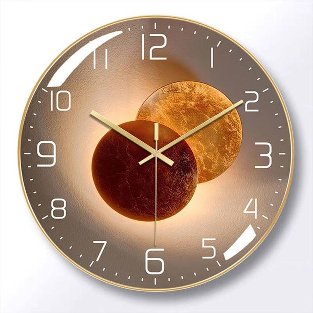 12-Inch Silent Wall Clock Living Room Quartz Clock.