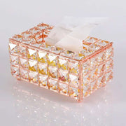 Crystal tissue box, home living room, desktop accessories, paper drawer.