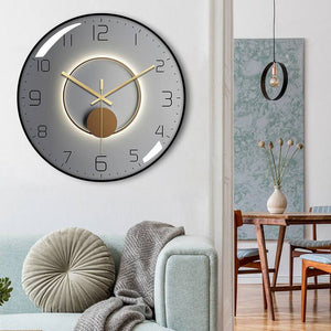 12-Inch Silent Wall Clock Living Room Quartz Clock.