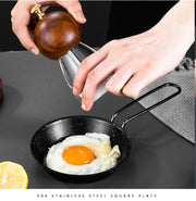 Stainless steel folding handle frying pan outdoor non stick folding fry pan frying pan.