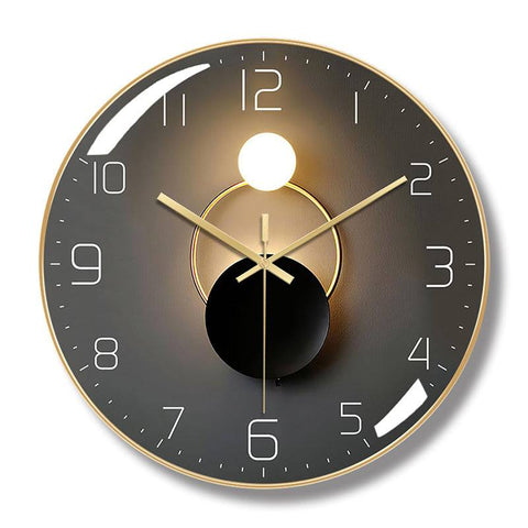 12-Inch Silent Wall Clock Living Room Quartz Clock.