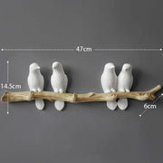 Wall Decorations Home Accessories Living Room Hanger Resin Bird hanger key kitchen Coat Clothes Towel Hooks Hat Handbag Holder.