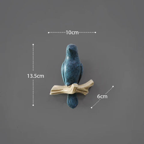 Wall Decorations Home Accessories Living Room Hanger Resin Bird hanger key kitchen Coat Clothes Towel Hooks Hat Handbag Holder.