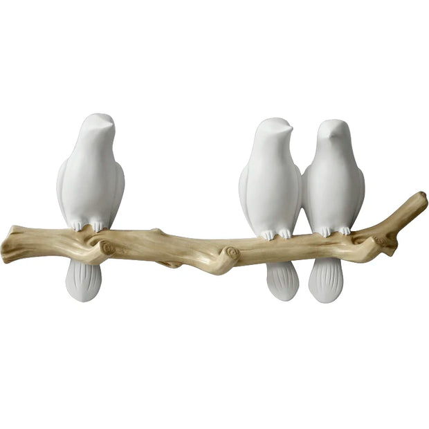 Wall Decorations Home Accessories Living Room Hanger Resin Bird hanger key kitchen Coat Clothes Towel Hooks Hat Handbag Holder.