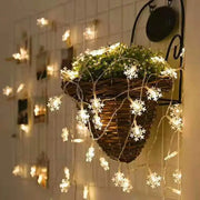 LED Snowflakes String Lights.