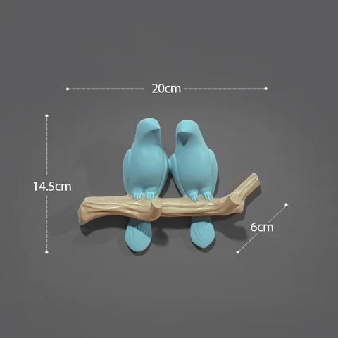 Wall Decorations Home Accessories Living Room Hanger Resin Bird hanger key kitchen Coat Clothes Towel Hooks Hat Handbag Holder.