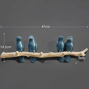 Wall Decorations Home Accessories Living Room Hanger Resin Bird hanger key kitchen Coat Clothes Towel Hooks Hat Handbag Holder.