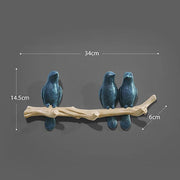 Wall Decorations Home Accessories Living Room Hanger Resin Bird hanger key kitchen Coat Clothes Towel Hooks Hat Handbag Holder.